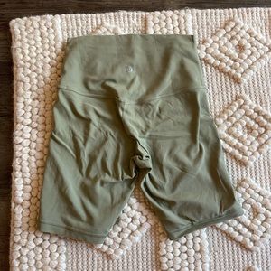 Sage green lulu align shorts